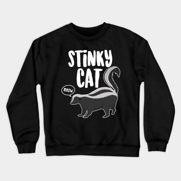 Stinky Cat Crewneck Sweatshirt by Eugenex